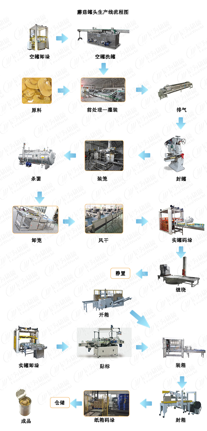 蘑菇罐頭生產(chǎn)線設(shè)備